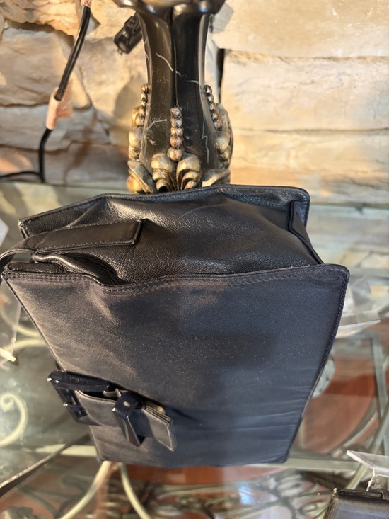 Prada Black Shoulder Bag with Buckle Detail & wallet main image 8